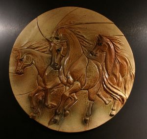 Bas Relief Tile by Nan Jacobsohn