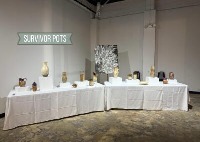The Shape of Resilience Fundraising event photo 6, survivor pots