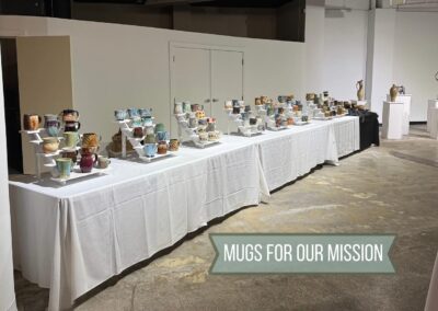 The Shape of Resilience Fundraising event photo 8, mugs for our mission